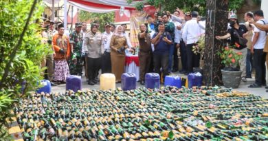 Polresta Cirebon Musnahkan Miras Berbagai Merek dan Knalpot Tidak Sesuai Spesifikasi Teknis