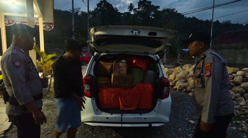 Polsek Bungku Tengah Berhasil Amankan  12 Jergen “Barang Haram” Di Dalam Mobil Rental