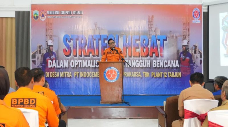 Indocement dan BPBD Kotabaru Perkuat Ketangguhan Desa Lewat Sosialisasi Strategi Hebat