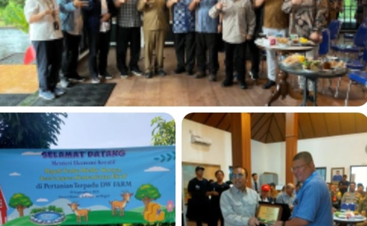 Kunjungan Menteri Ekonomi Kreatif di DW FARM Parung Panjang