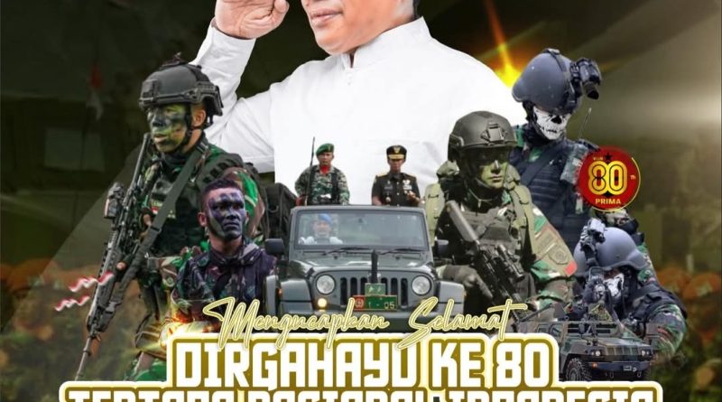 Wakil Ketua DPRD Tanah Bumbu H. Hasanudin Ucapkan Selamat Hari Lahir ke-80 TNI, Harap TNI Semakin Kuat dan Dekat dengan Rakyat
