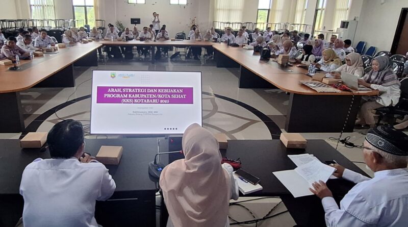 Bapperida Kotabaru Gelar Workshop Dorong Akselerasi Kabupaten Sehat