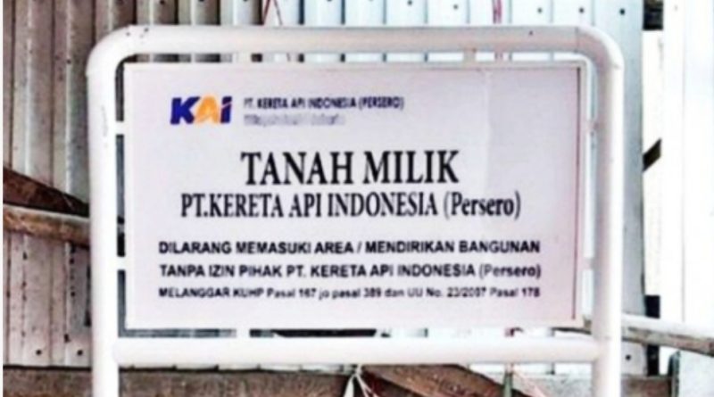 KAI Daop 3 Cirebon, Bagi yang Ingin Memanfaatkan Tanah Negara “Tempuh Perjanjian Kerjasama Sewa Menyewa”