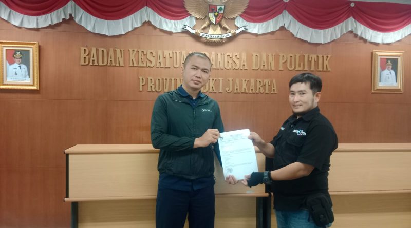 DPD DKI Jakarta Asosiasi Keluarga Pers Indonesia (AKPERSI) Serahkan Berkas Izin Tanda Daftar ke Kesbangpol