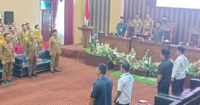 Rapat Paripurna DPRD Tanah Bumbu:Pemkab Sampaikan Jawaban Bupati atas Pandangan Fraksi Terkait RAPBD 2026