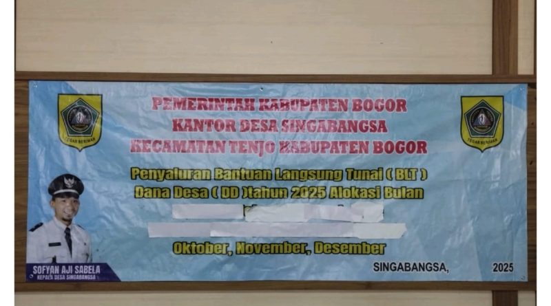 Penyaluran BLT-DD Triwulan Terakhir 2025 di Desa Singabangsa Berjalan Lancar