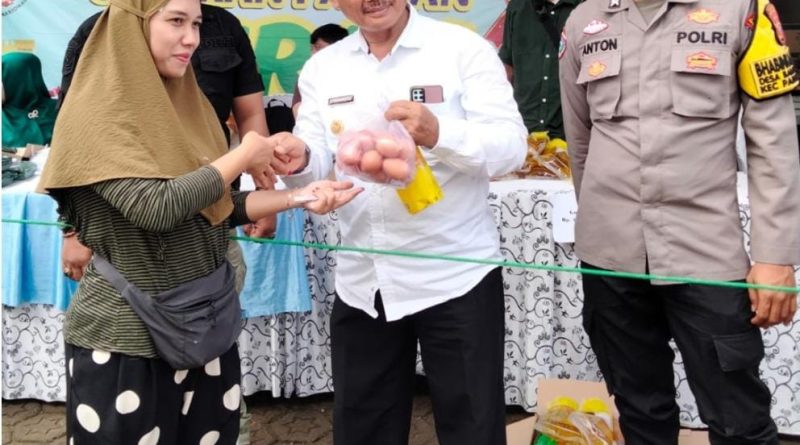 Warga Babakan Jaya Sangat Senang Ada nya Pangan Murah Kades E Beno Dukung Pemerintah Kabupaten Sukabumi