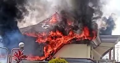 Gedung Asrama Haji Transit yang berada di Kelurahan Ngade di lahap si jago mera, peserta kegiatan lombah atlet korban matrial.