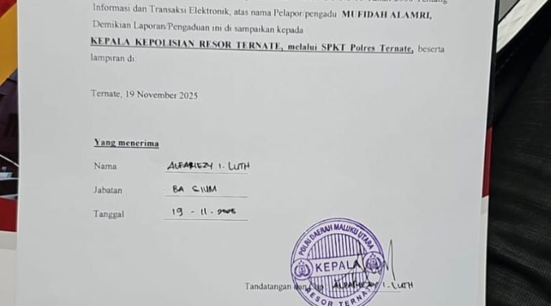 Dugaan Pecemaran Nama Baik, Akun Facebook Vira Attamimi (Umy Vira ) Resmi Dilaporkan ke Polres