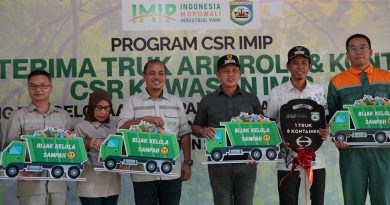 Dukung Bupati Morowali Atasi Sampah Di Bahodopi, IMIP Bantu Truk Dan Kontainer  Sampah