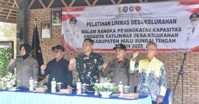 Satlinmas HST Diperkuat, Dandim 1002/HST Tekankan Peran Strategis dalam Perlindungan Warga