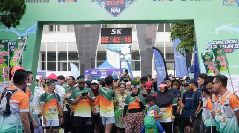 Dukung Pola Hidup Sehat, KAI Daop 3 Cirebon Gelar ‘Cirebon Fun Run 2025