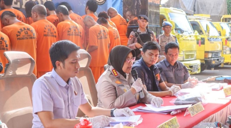 Polresta Cirebon Ungkap 24 Kasus Tindak Pidana dan Amankan 31 Tersangka