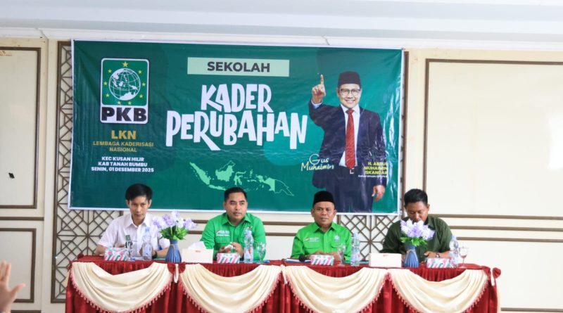 Wakil Ketua 1 DPRD Tanah Bumbu H. Hasanuddin Pimpin Sekolah Kader PKB di Pagatan