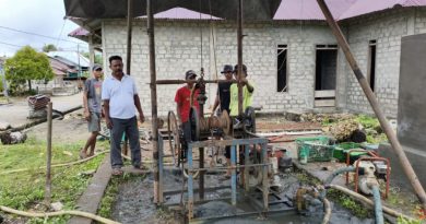 Pemerinta Desa Tilope bangun 3 titik Sumur Bor dalam upaya mengatasi permasalahan Air Bersih.