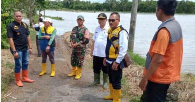 Dinas PU Kab Sukabumi Cek Dampak Luapan Sungai Diparanje Rendam Sawah Warga Tegal Buled