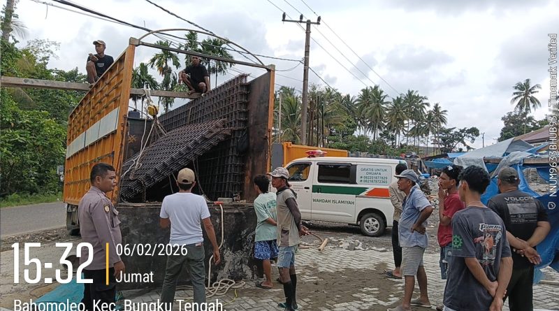 Kecelakaan Kerja Di Morowali,Dua Orang Buru Bongkar Tertimpah Besi, Polisi Imbau Penerapan K3